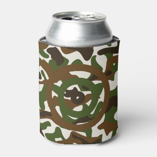 Jacht Gevist Outdoor Sportman Camouflage Foam Blikjeskoeler (Blikje Voorkant)