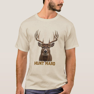 JACHT HARD Buck Hertengeweien - Hertenjacht T-shirt