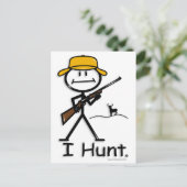 Jacht:herten:geweer Briefkaart (Staand voorkant)