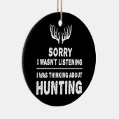 Jacht ik denk aan jagen in de jager keramisch ornament (Rechts)