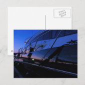 jacht in de jachthaven na zonsonderend briefkaart (Voorkant / Achterkant)