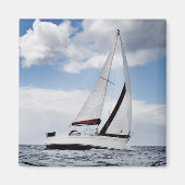 jacht in open Zee Magneet (Voorkant)