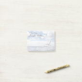 jacht in open Zee Post-it® Notes (Op bureau)