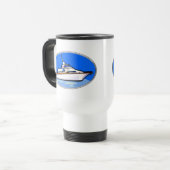 jacht in Oval Reisbeker (Voorkant links)