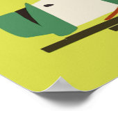 Jacht in Polen, oud poster (Hoek)