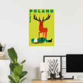 Jacht in Polen, oud poster (Thuiskantoor)