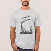 Jacht is een leven Bossen fazant en geweer T-shirt (Voorkant)