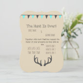 Jacht is Voorbij Crème Kaart (Staand voorkant)