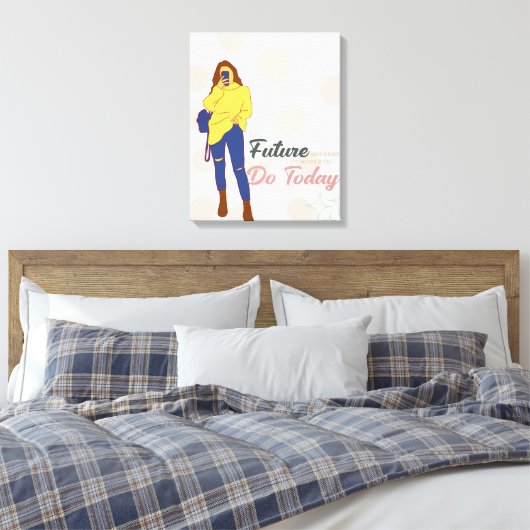 jacht je doel muurkunst canvas afdruk (Insitu (Slaapkamer))