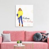jacht je doel muurkunst canvas afdruk (Insitu (Woonkamer))