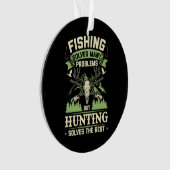 Jacht lost veel problemen in mijn leven op ornament (voorkant)