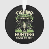 Jacht lost veel problemen in mijn leven op ornament (voorkant)