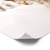 Jacht lynxkat in sneeuw poster (Hoek)