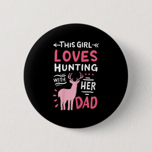 Jacht meisje met haar vader Vaderdag Ronde Button 5,7 Cm