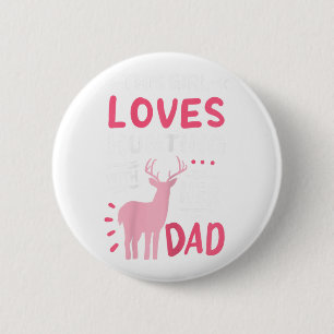Jacht meisje met haar vader Vaderdag Ronde Button 5,7 Cm