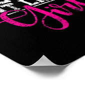 Jacht-meisje-shunt als een cadeau poster (Hoek)