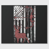 Jacht met de Amerikaanse vlag jagen Cadeaupapier (Vlak)