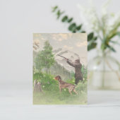 Jacht met de Duitse Wirehaire Pointer Briefkaart (Staand voorkant)