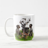 Jacht met de Duitse Wirehaire Pointer Tapestry P Koffiemok (Links)