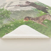 Jacht met de Duitse Wirehaire Pointer Tapestry P Sherpa Deken (3/4)