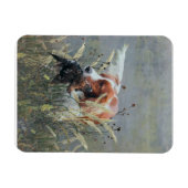 Jacht met Epagneul Breton Magneet (Horizontaal)