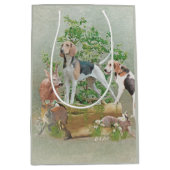 Jacht met honden medium cadeauzakje (Voorkant)