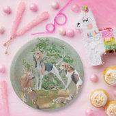 Jacht met honden papieren bordje (Feest)