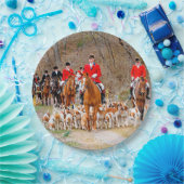 Jacht met honden papieren bordje (Feest)