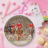 Jacht met honden papieren bordje (Feest)