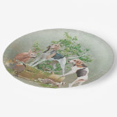 Jacht met honden papieren bordje (Gekanteld)