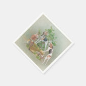 Jacht met honden servet (Hoek)