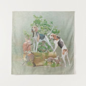 Jacht met honden wandkleed (Voorkant)