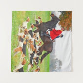 Jacht met honden wandkleed (Voorkant (horizontaal))