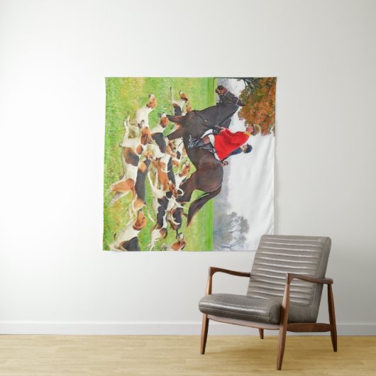 Jacht met honden wandkleed (In Situ (horizontaal))