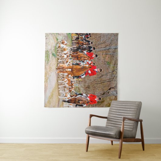 Jacht met honden wandkleed (In Situ (horizontaal))