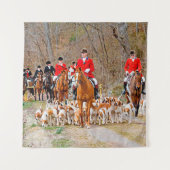 Jacht met honden wandkleed (Voorkant)