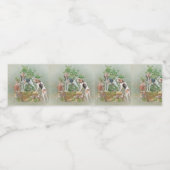 Jacht met honden waterfles etiket (Enkel label)