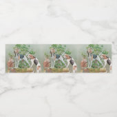 Jacht met honden waterfles etiket (Enkel label)