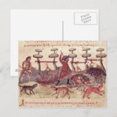 Jacht met netten briefkaart (Voorkant / Achterkant)