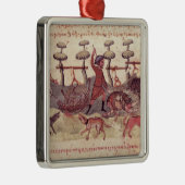 Jacht met netten metalen ornament (Rechts)