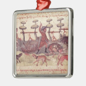 Jacht met netten metalen ornament (Links)