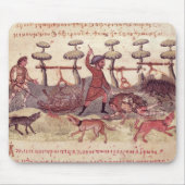 Jacht met netten muismat (Voorkant)