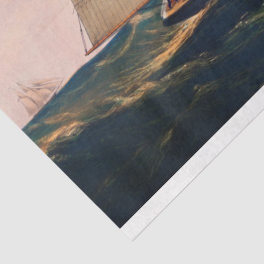  jacht nautische boot schip decoupage tissuepapier (Detail)