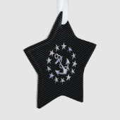 Jacht Naval Flag Anchor en Stars Ornament (voorkant)