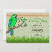 Jacht Oerwoud van vogels op maat Kaart (Voorkant)