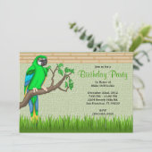 Jacht Oerwoud van vogels op maat Kaart (Staand voorkant)