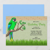 Jacht Oerwoud van vogels op maat Kaart (Voorkant / Achterkant)