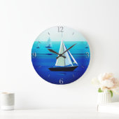 Jacht onder Zeil, kobaltblauw Grote Klok (Huis)