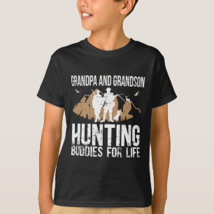 Jacht op Buddy Opa en kleinzoon Jacht op Buddies T-shirt
