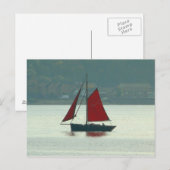 jacht op Cardiff Bay Briefkaart (Voorkant / Achterkant)